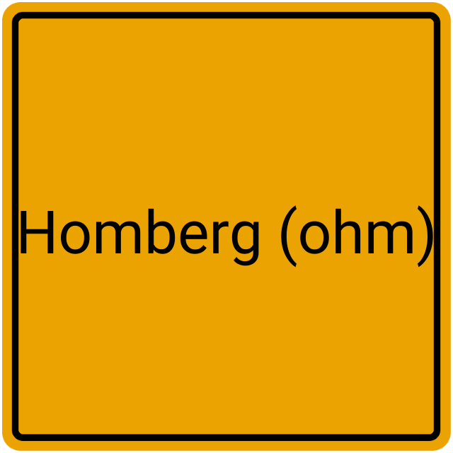 Meldebestätigung Homberg (Ohm)